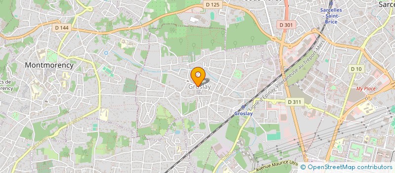 localisation de l'entreprise SCI CIPPAGE  GROSLAY