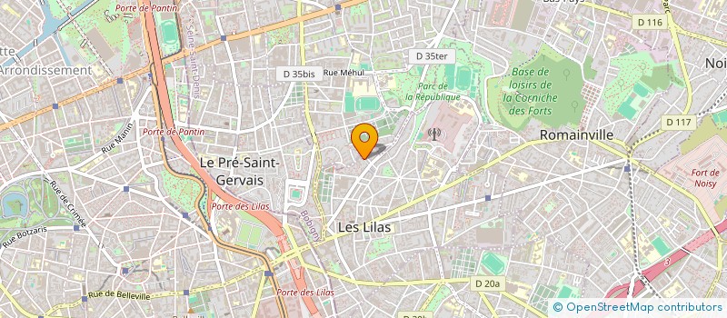 localisation de l'entreprise SCI CIPPELLETTI à LES LILAS