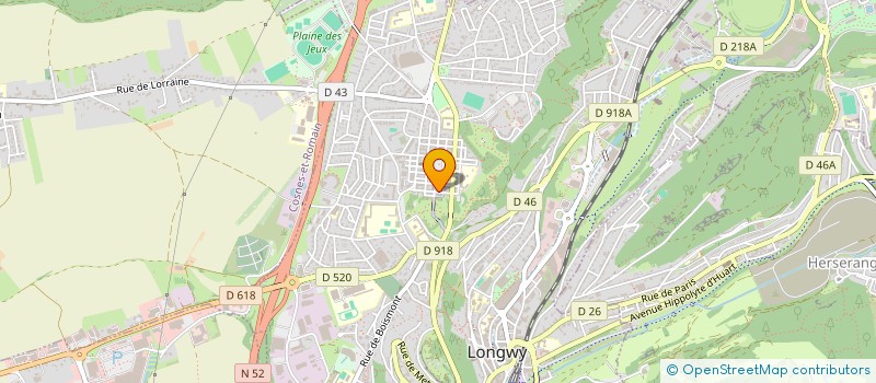 localisation de l'entreprise SCI CIR à LONGWY
