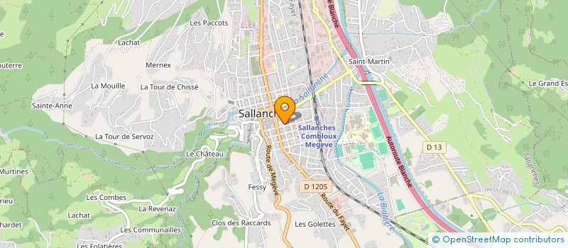 localisation de l'entreprise SCI CIRCE à SALLANCHES
