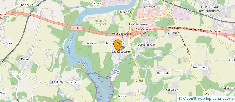 localisation de l'entreprise SCI CIRCULAIRE 22  HENNEBONT