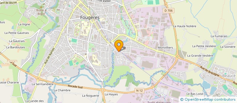 localisation de l'entreprise SCI CIRCULAIRE  FOUGERES