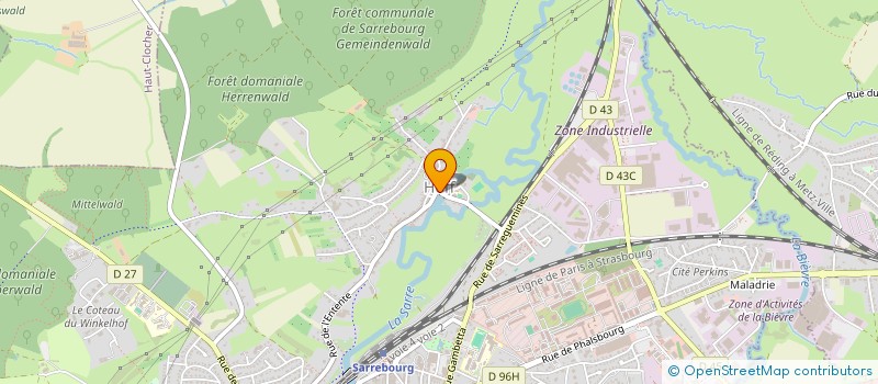 localisation de l'entreprise SCI CIRCULAIRE à SARREBOURG