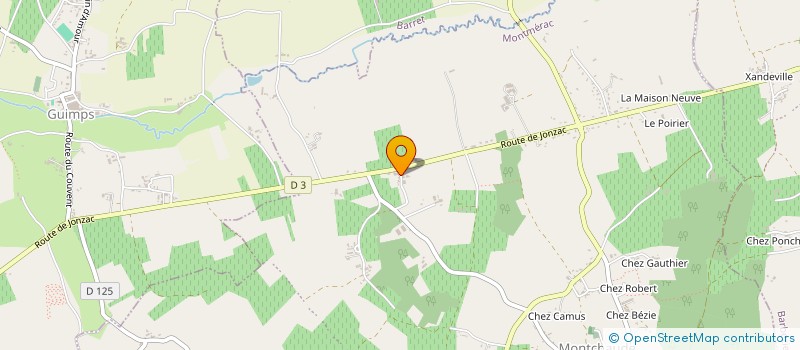 localisation de l'entreprise SCI CIRCULAIRE  MONTMERAC