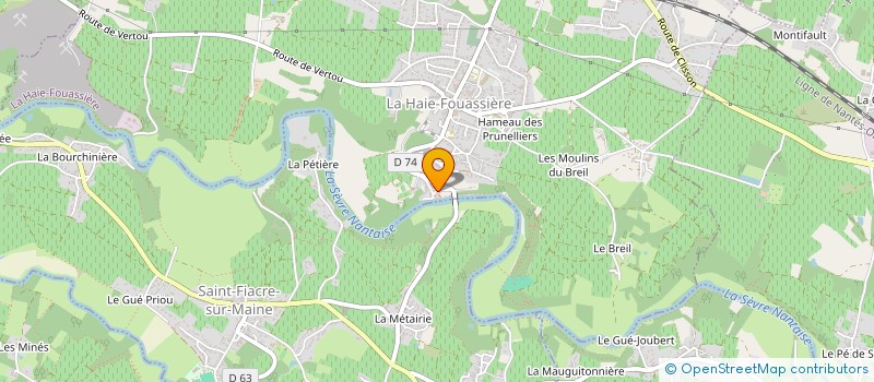 localisation de l'entreprise SCI CIRCULAIRE  LA HAIE-FOUASSIERE