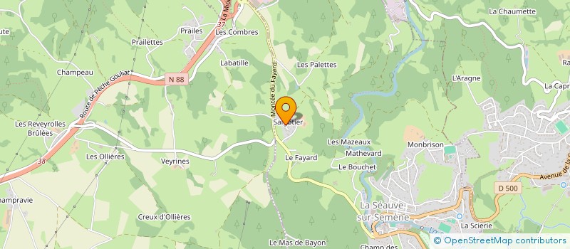 localisation de l'entreprise SCI CIRDEC  LA SEAUVE-SUR-SEMENE