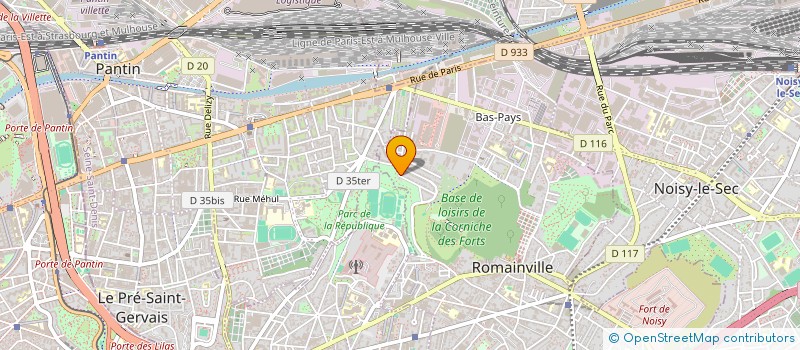 localisation de l'entreprise SCI CIRIMELE DROGOUL à ROMAINVILLE