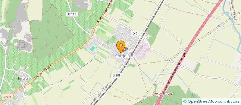 localisation de l'entreprise SCI CIRON  CORGOLOIN