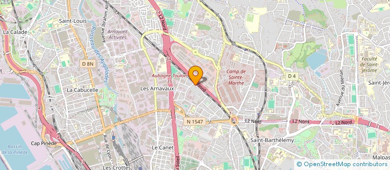 localisation de l'entreprise SCI CIRON à MARSEILLE