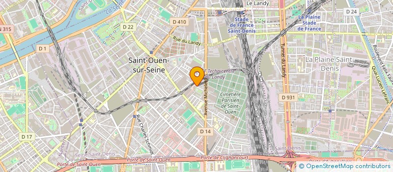 localisation de l'entreprise SCI CIRON LMP  SAINT-OUEN-SUR-SEINE
