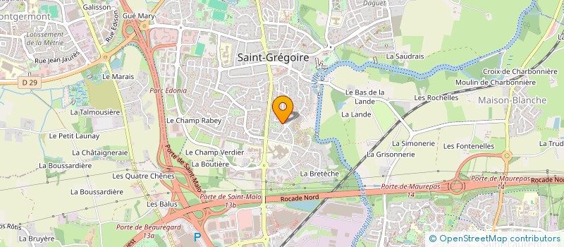 localisation de l'entreprise SCI CIRRUS  SAINT-GREGOIRE