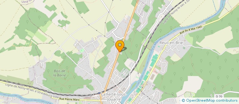 localisation de l'entreprise SCI CISAVI à LA FERTE-SOUS-JOUARRE