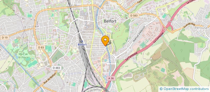 localisation de l'entreprise SCI CISCO  BELFORT