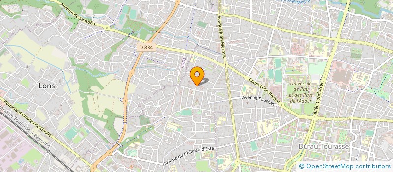 localisation de l'entreprise SCI CISTACQ  BILLERE