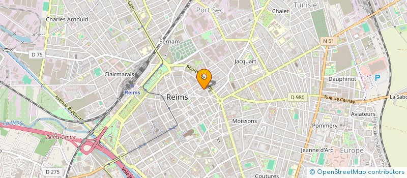 localisation de l'entreprise SCI CISTERON  REIMS