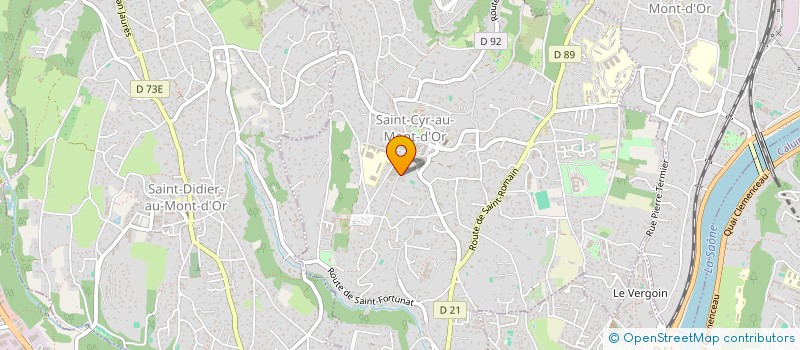 localisation de l'entreprise SCI CISTES 2003  SAINT-CYR-AU-MONT-D'OR