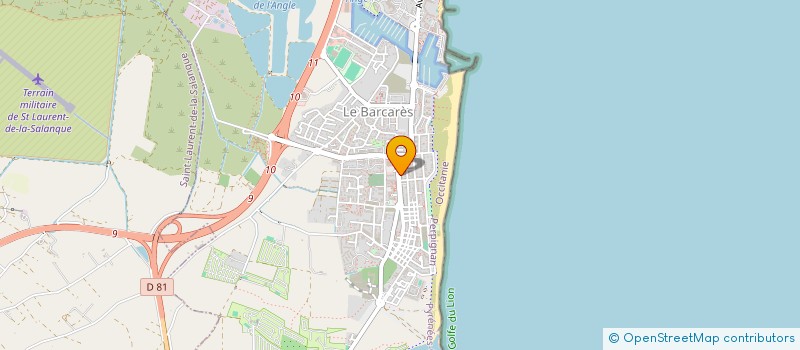 localisation de l'entreprise SCI CITACI  LE BARCARES