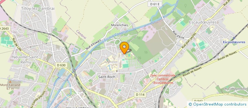 localisation de l'entreprise SCI-CITADELLE  CAMBRAI