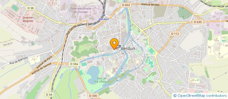 localisation de l'entreprise SCI CITADELLE à VERDUN