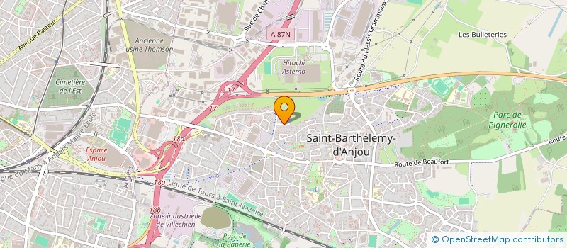 localisation de l'entreprise SCI CITADELLE ARCA  SAINT-BARTHELEMY-D'ANJOU