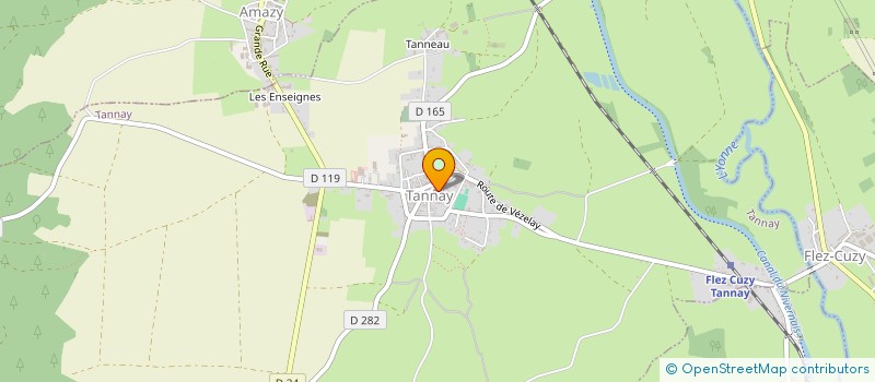 localisation de l'entreprise SCI CITE BIZOT à TANNAY
