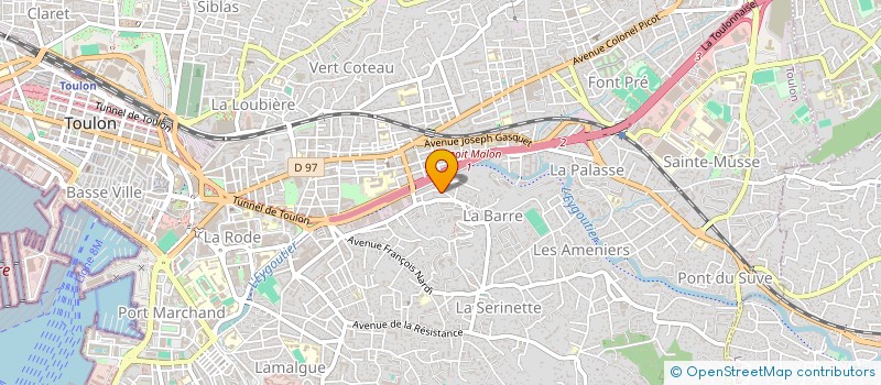 localisation de l'entreprise SCI CITE DES MINIMES  TOULON