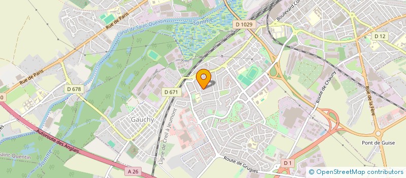 localisation de l'entreprise SCI CITE DU BOIS DE L'ABBE à GAUCHY