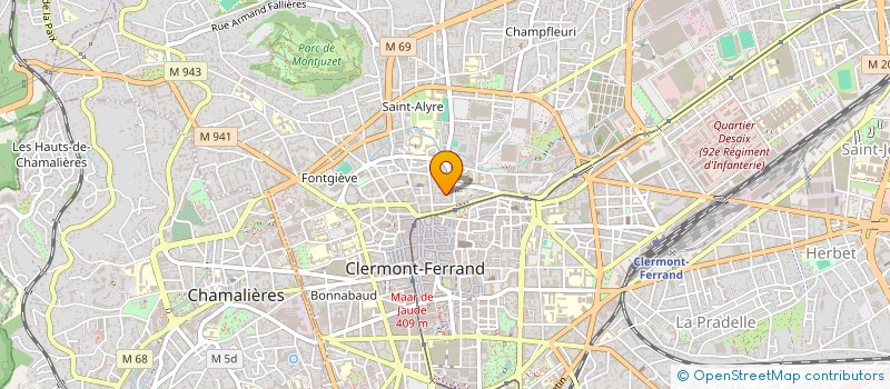 localisation de l'entreprise SCI CITE VAUDOIT  CLERMONT-FERRAND