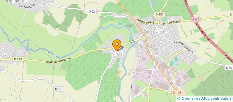 localisation de l'entreprise SCI CITEA  SARRE-UNION