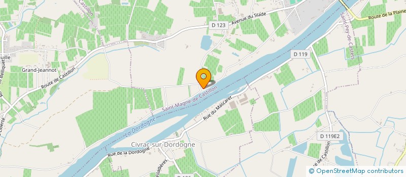 localisation de l'entreprise SCI CITERNE  SAINT-MAGNE-DE-CASTILLON