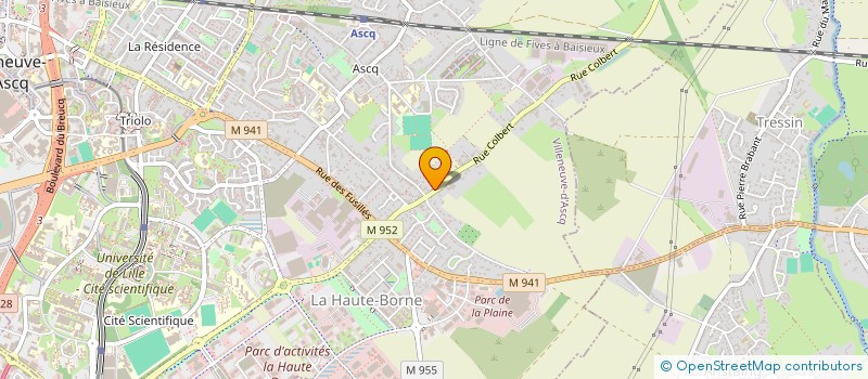 localisation de l'entreprise SCI CITIUS à VILLENEUVE-D'ASCQ