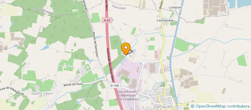 localisation de l'entreprise SCI CITRINE  PUCH D'AGENAIS