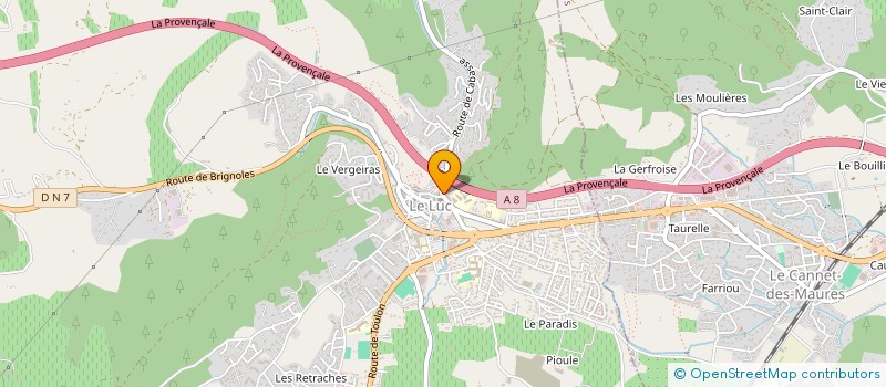 localisation de l'entreprise SCI CITY  LE LUC