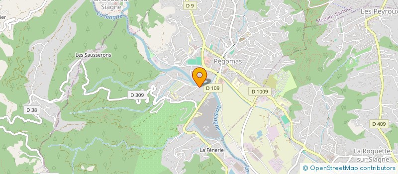 localisation de l'entreprise SCI CIVA  PEGOMAS