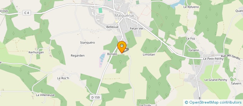 localisation de l'entreprise SCI CIVES  MALGUENAC