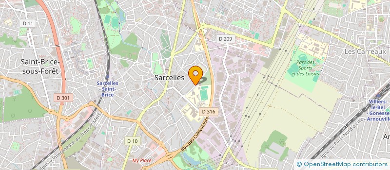 localisation de l'entreprise SCI CIVILE GARDEN à SARCELLES