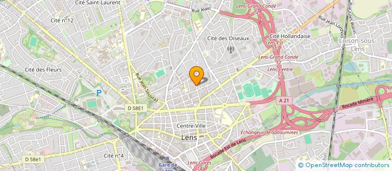 localisation de l'entreprise SCI CIVOKA  LENS