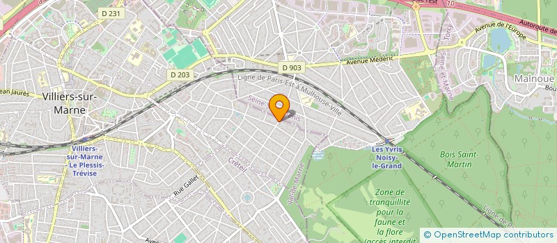 localisation de l'entreprise SCI CIVY2E  VILLIERS-SUR-MARNE