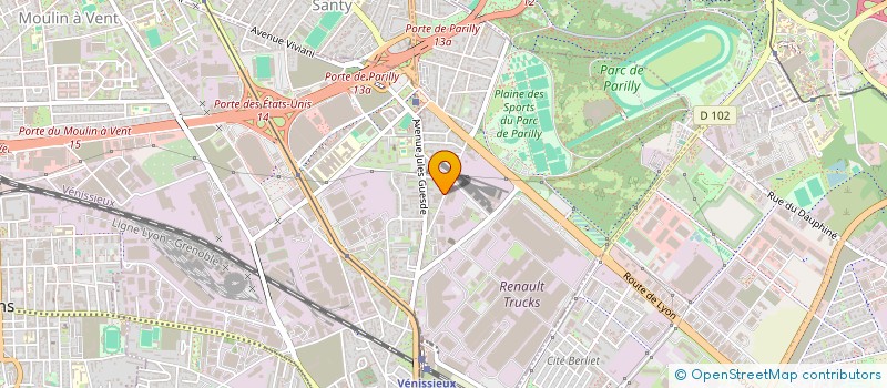 localisation de l'entreprise SCI CJ  VENISSIEUX