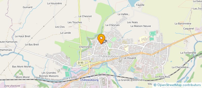 localisation de l'entreprise SCI CJ IMMO  CHATEAUBOURG