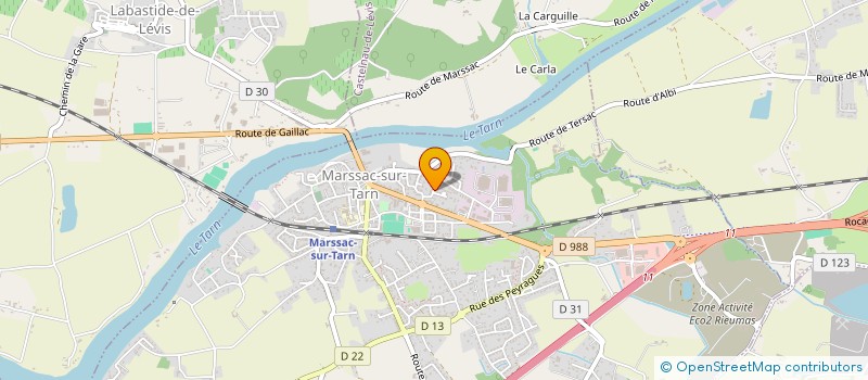 localisation de l'entreprise SCI CJ-LM  MARSSAC-SUR-TARN