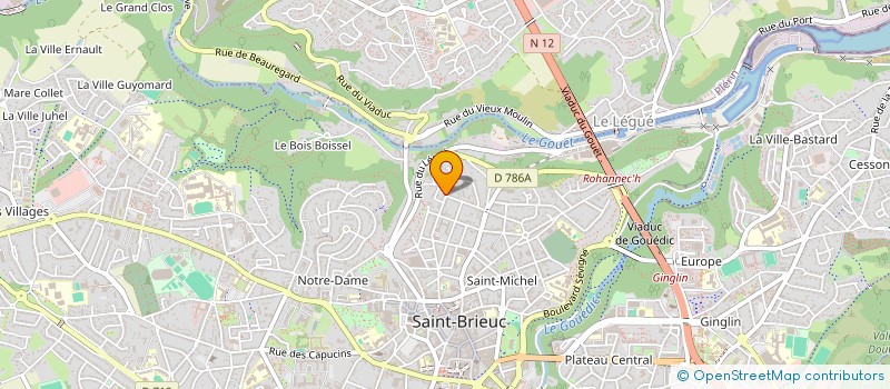 localisation de l'entreprise SCI CJ PINCEMIN à SAINT-BRIEUC