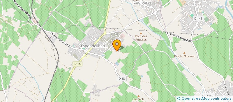 localisation de l'entreprise SCI CJ TERRE DOUCE  ESPONDEILHAN