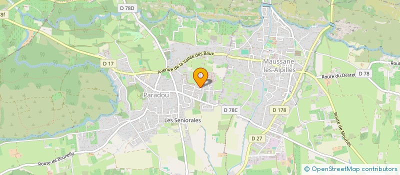 localisation de l'entreprise SCI CJA  PARADOU