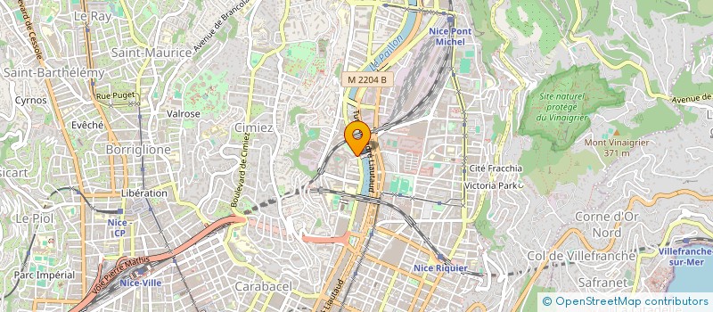 localisation de l'entreprise SCI CJAF à NICE