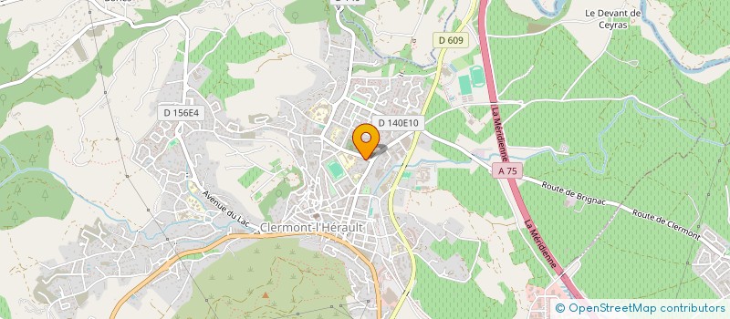 localisation de l'entreprise SCI CJBG  CLERMONT-L'HERAULT