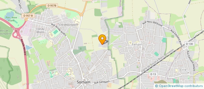 localisation de l'entreprise SCI CJBMK  SOMAIN