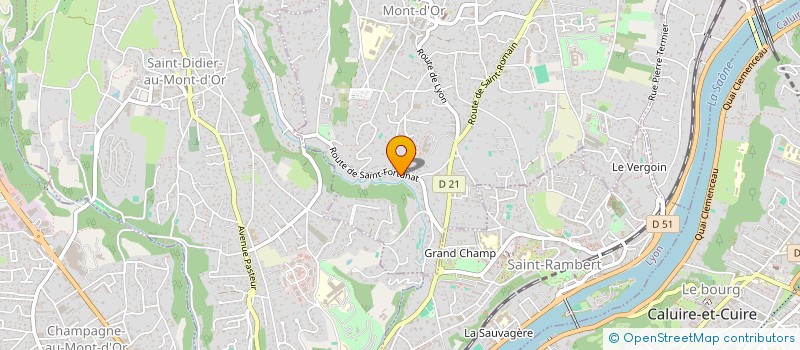 localisation de l'entreprise SCI CJC  SAINT-CYR-AU-MONT-D'OR