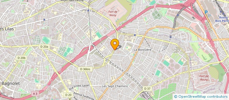 localisation de l'entreprise SCI CJC à MONTREUIL