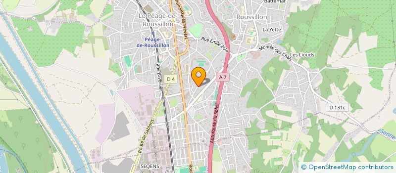 localisation de l'entreprise SCI CJC  ROUSSILLON